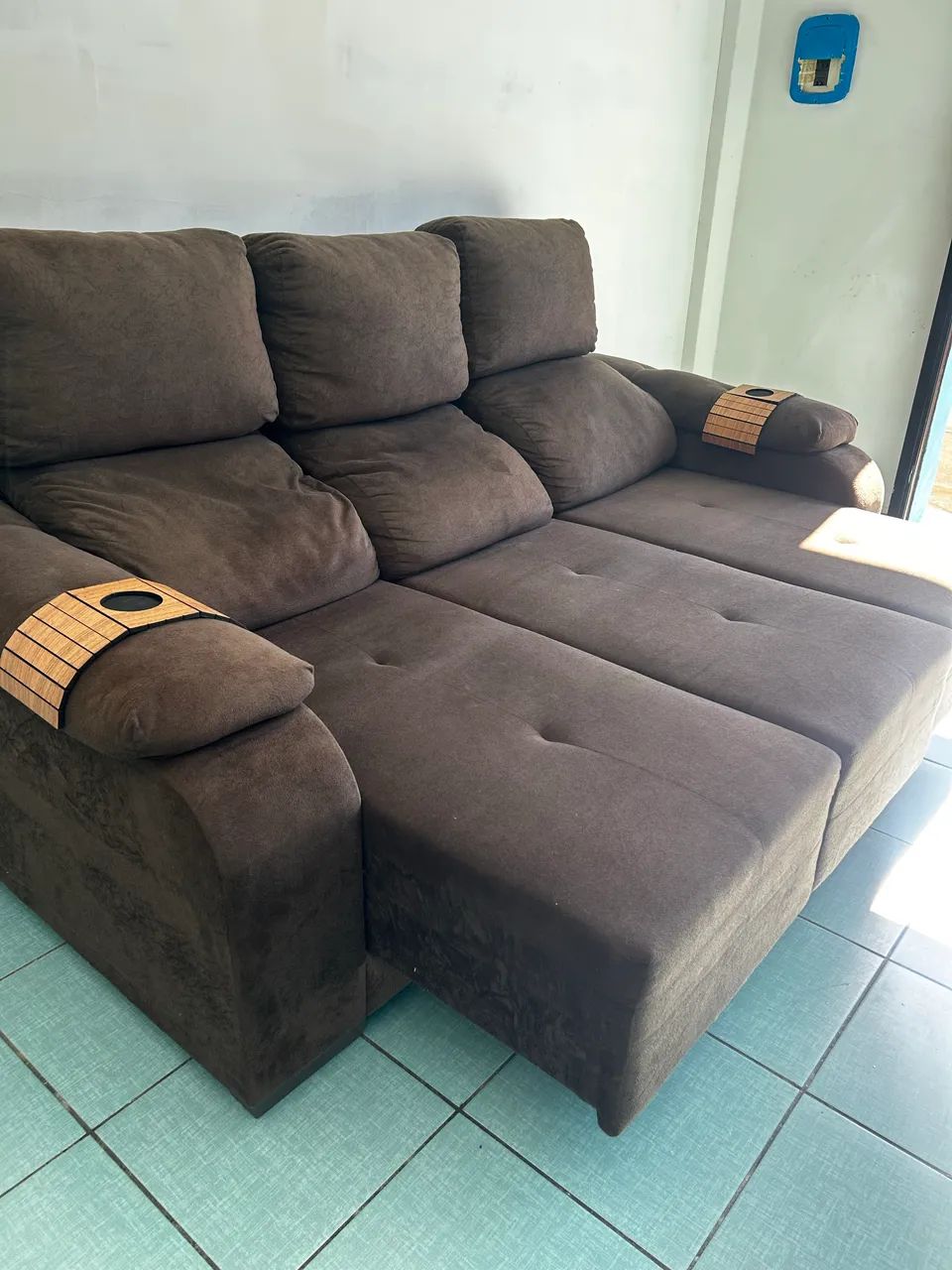 Sofá retrátil e reclinável entrego  - Foto 3