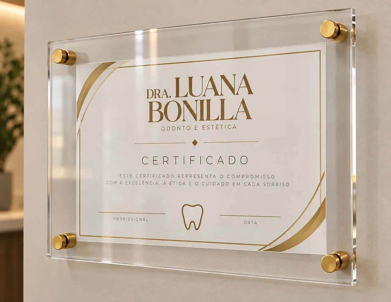Porta certificado em acrílico  - Foto 2