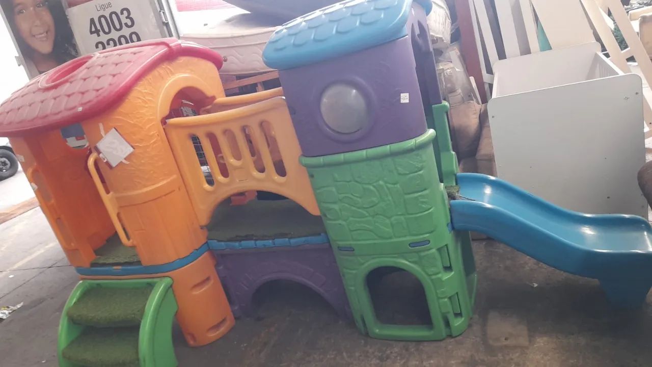 playground infantil 3 x 2 c casinha escorrego 