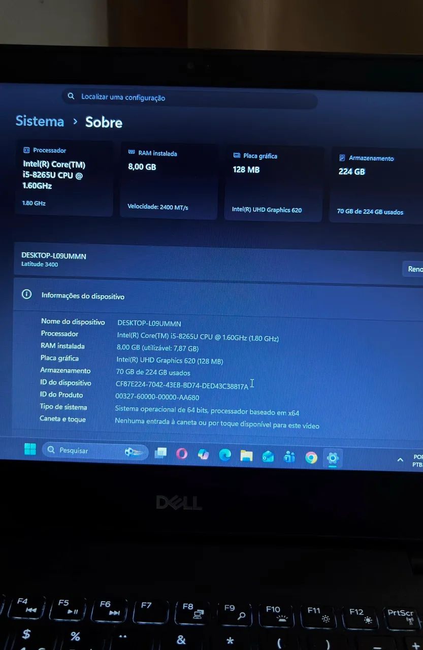 NOTBOOK DELL INSPIRION I5, 8 GERAÇÃ! - Foto 4