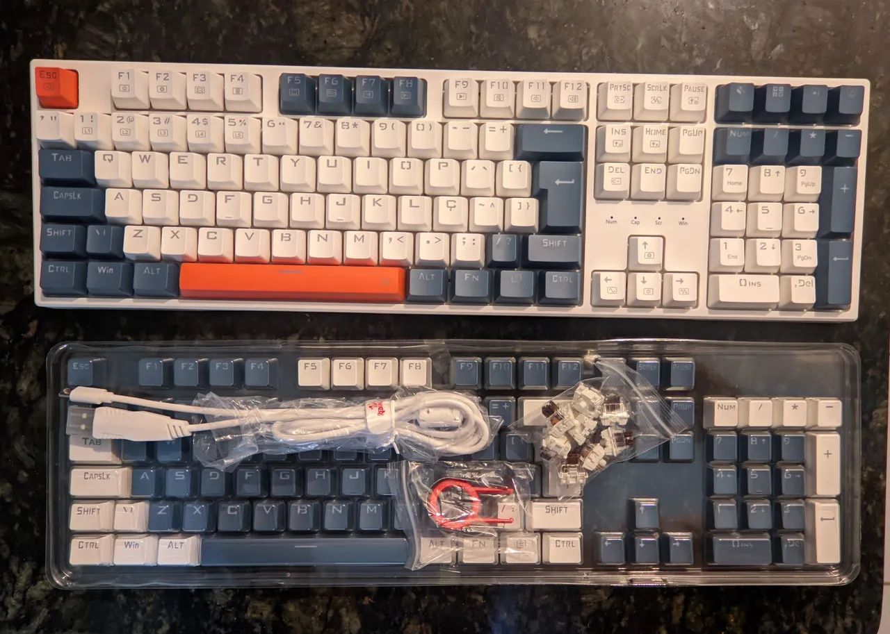 Teclado Mecânico Redragon Trundle RGB ABNT2 Switch Marrom - Foto 3