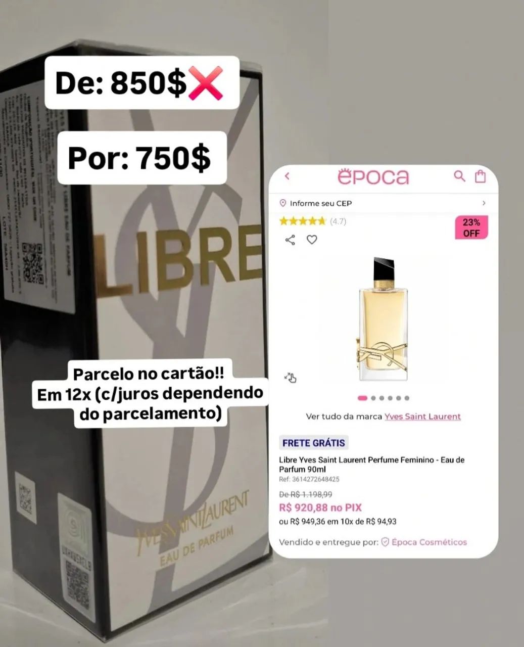 Perfume Libre ysl edp 90ml