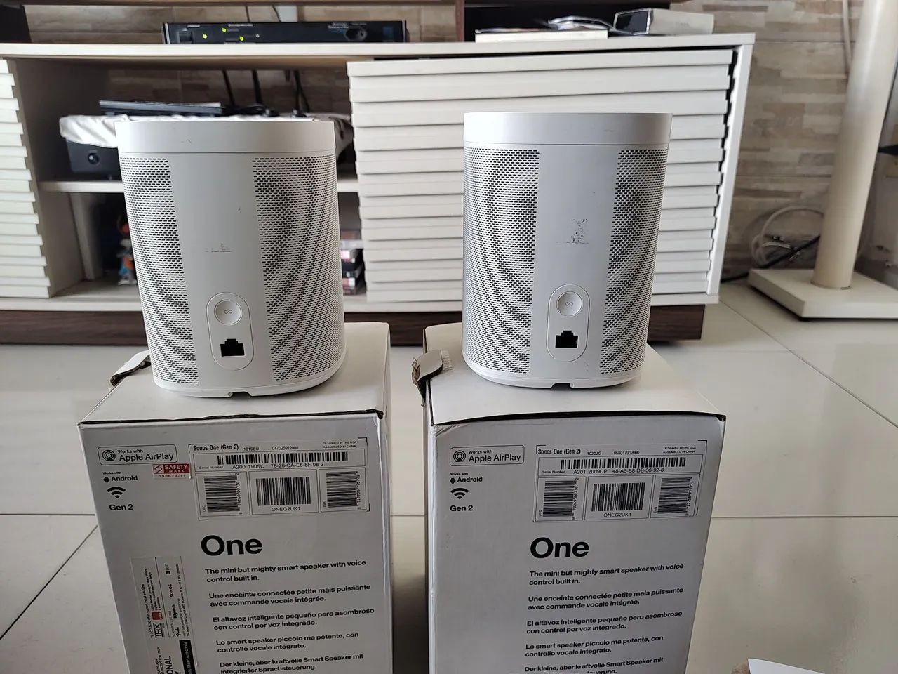 Sonos One Gen2 Par + Suportes  - Foto 4