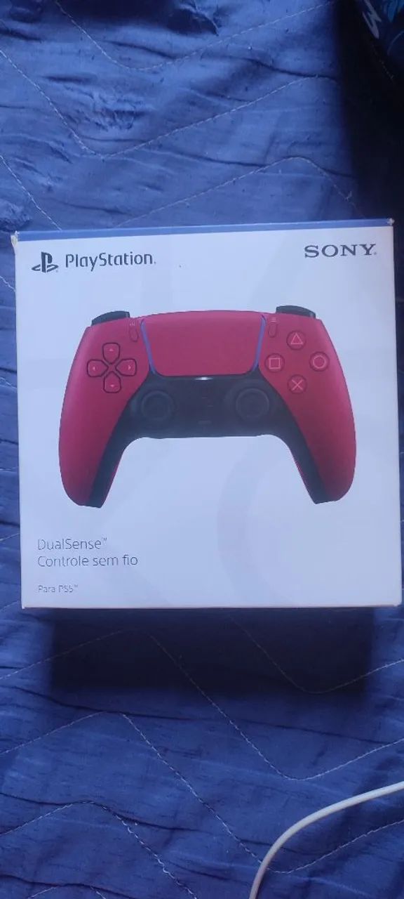Controle joystick sem fio Sony Playstation 5 cosmic red - Foto 4