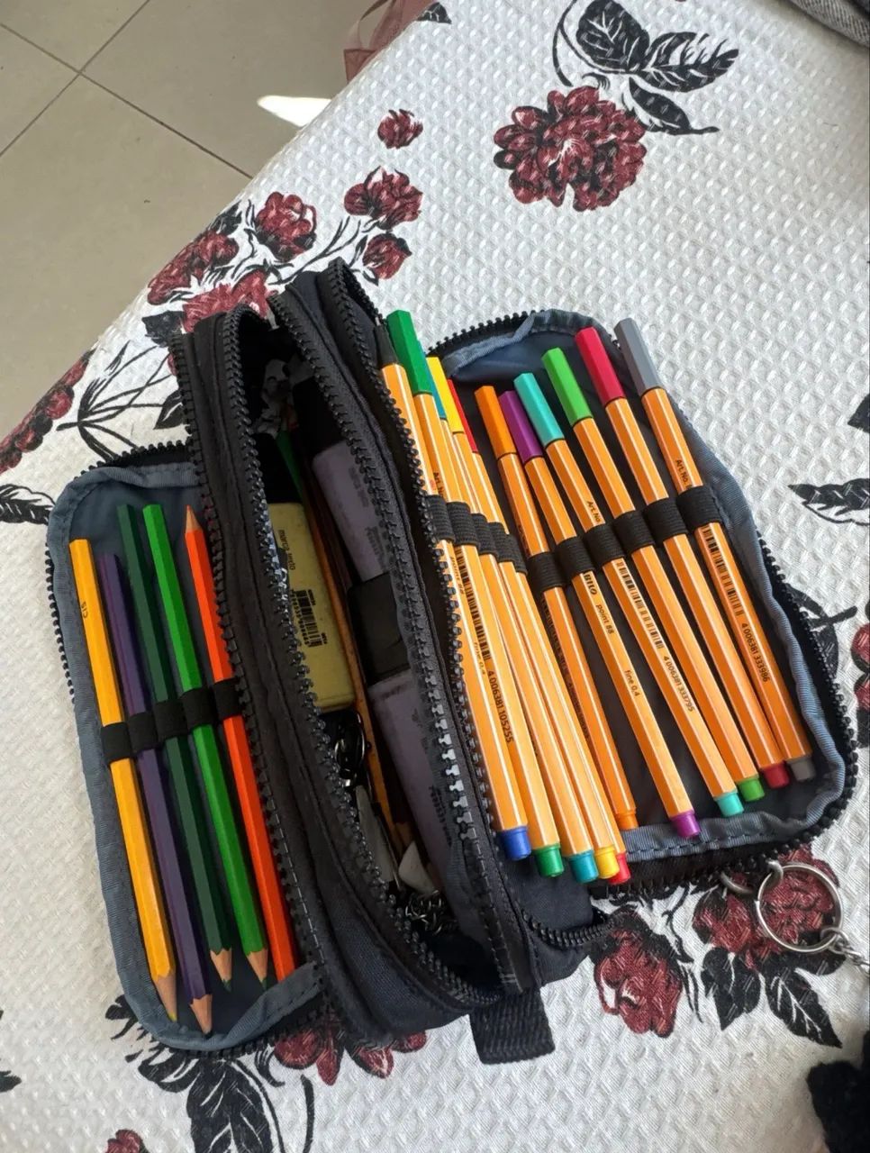 Estojo Kipling gitroy preto original 