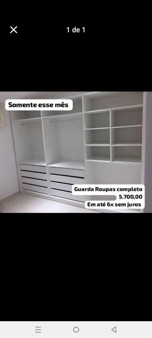 Guarda roupa em MDF 
