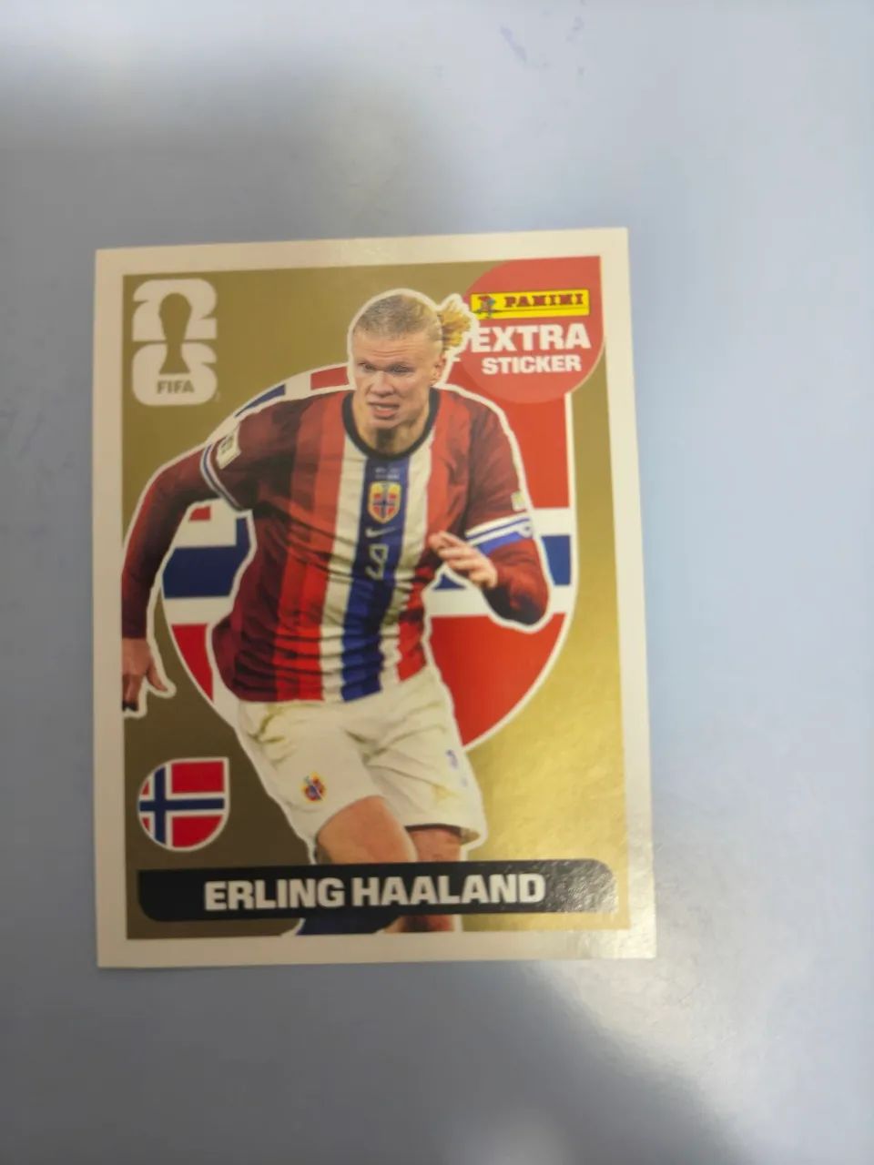 Figurinha copa 2026 ouro Erling Halland  - Foto 3