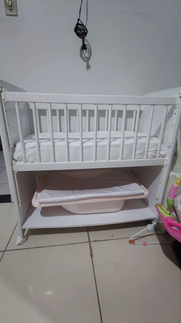 Mini berço com colchão  - Foto 2