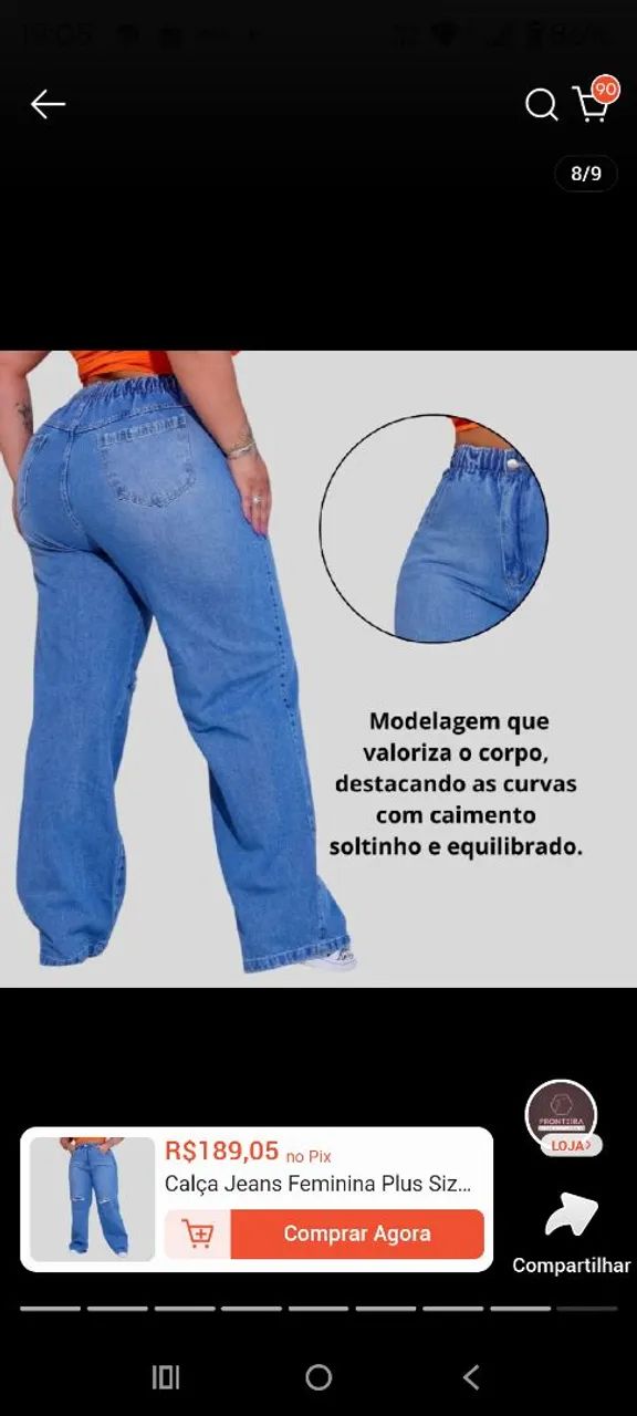 Calça jeans plus size  - Foto 2