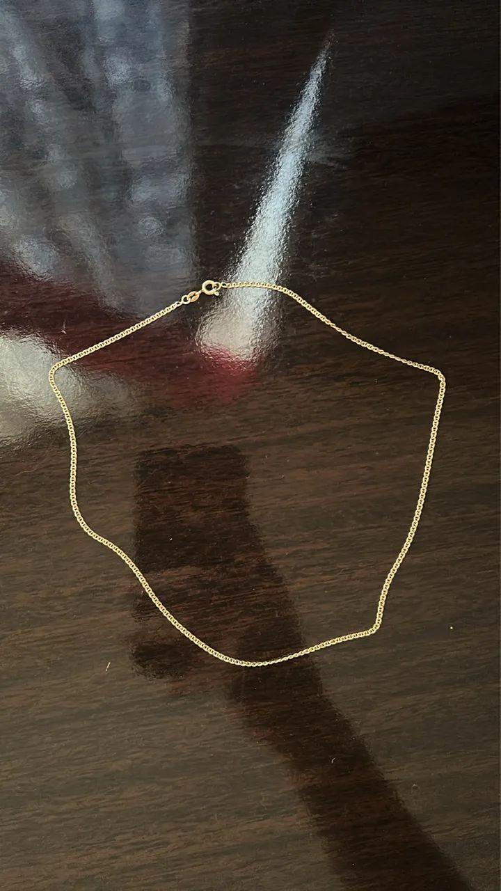 Corrente de ouro 18k 750 com 41 cm - Foto 3