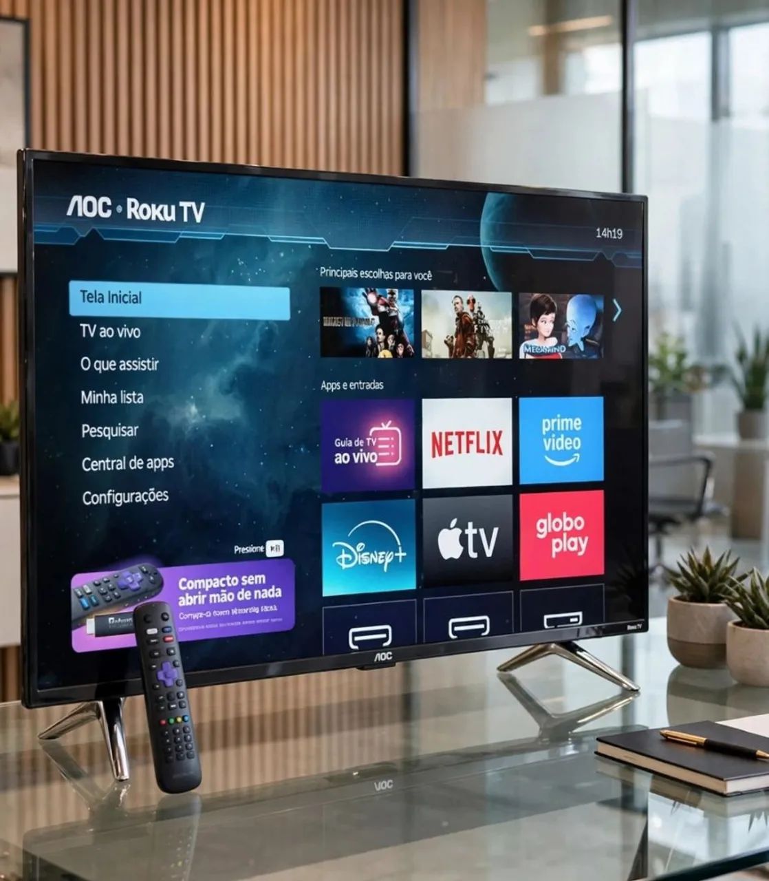 Smart tv de 40 polegadas nova - Foto 3