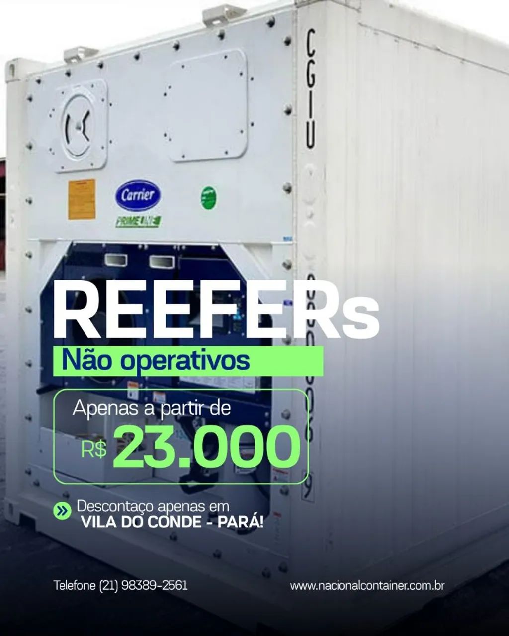 Reefers não operativos