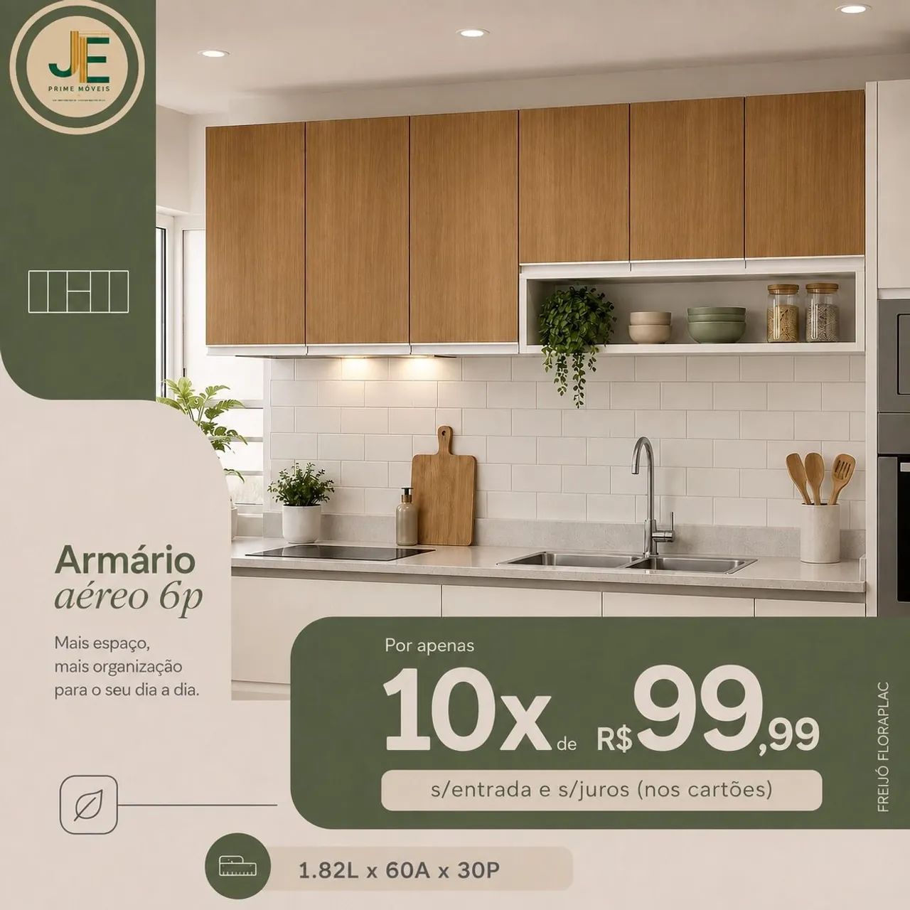 Armário aéreo em mdf