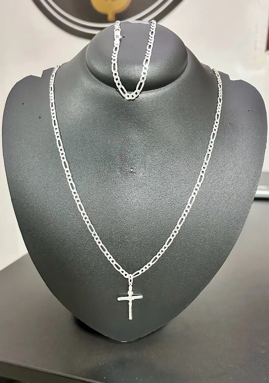 Conjunto em prata 3x1 de 4mm - Foto 4