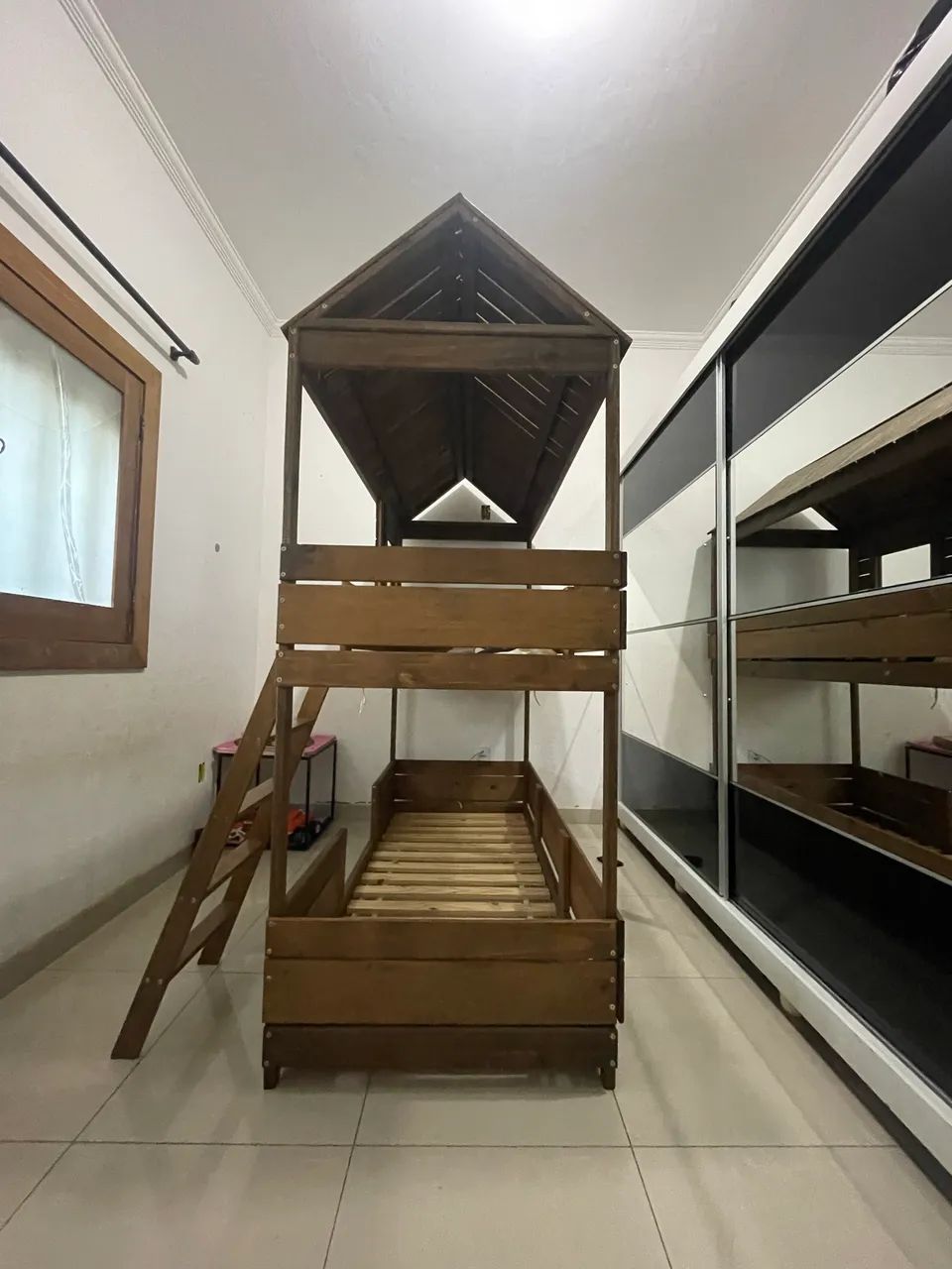 Tok&Stok Wooden Bunk Bed with House Design