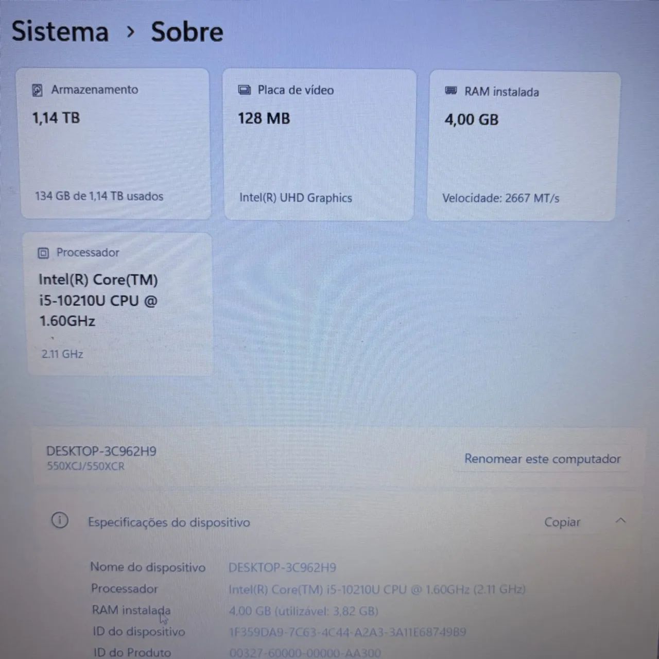 Notebook i5 10° | 1,25TB SSD NVME - Foto 4