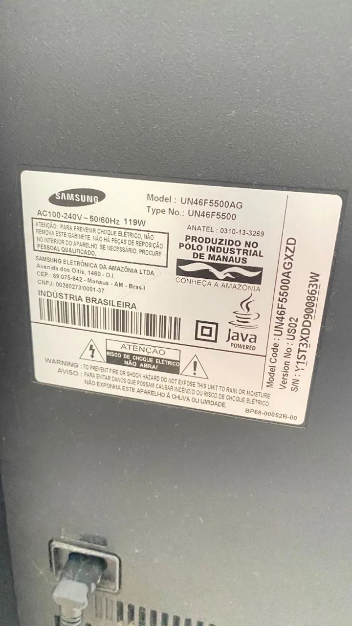 Televisão Samsung 46 polegadas com suporte  - Foto 3