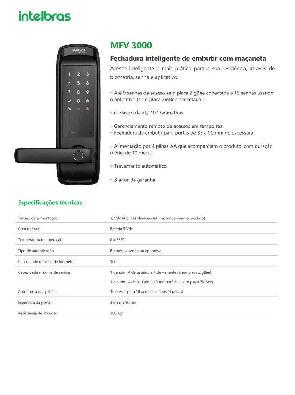Fechadura Inteligente Intelbras - Nova (Na Caixa)  - Foto 5
