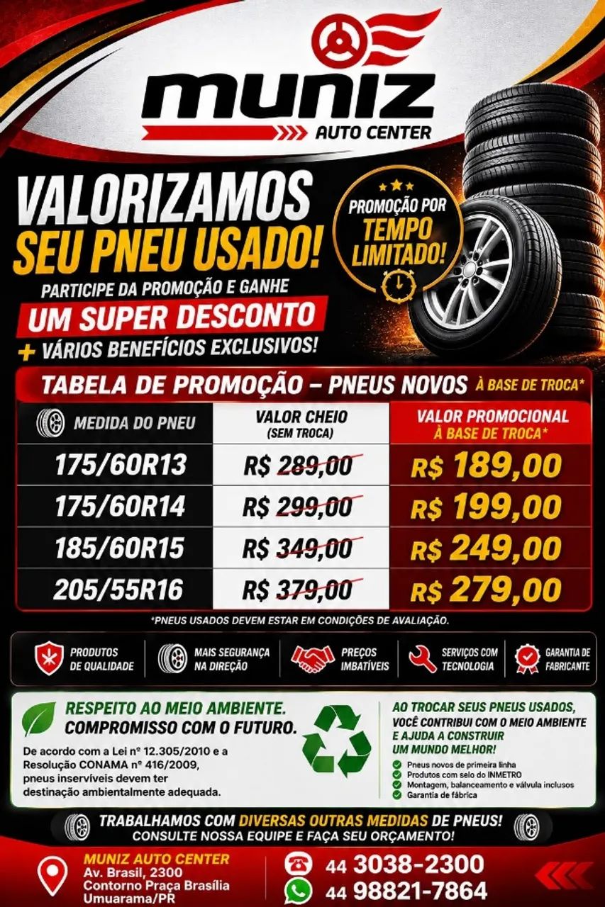 PROMOÇÃO POR TEMPO LIMITADO! 