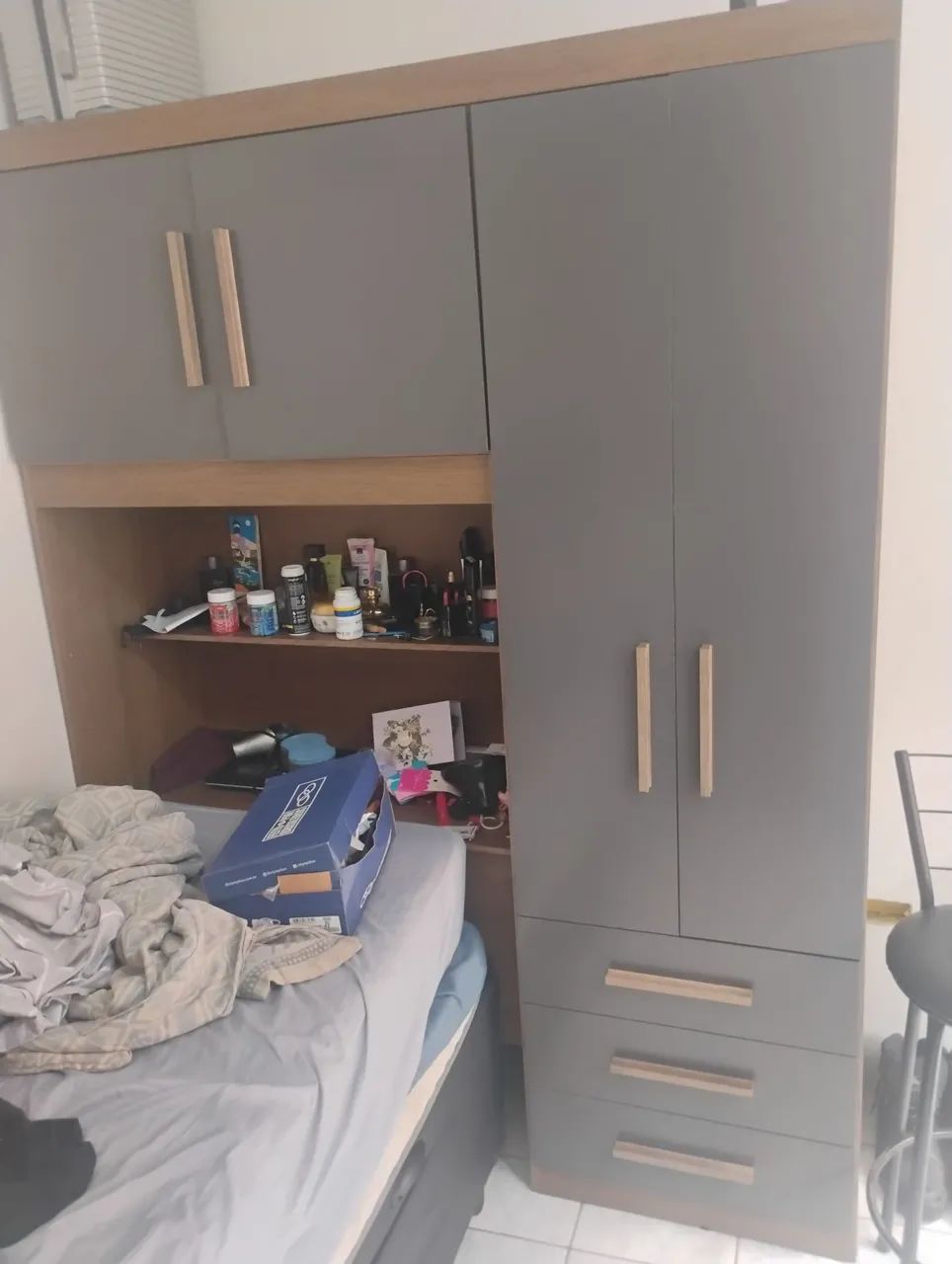 GUARDA ROUPA COM CAMA BOX BAÚ 