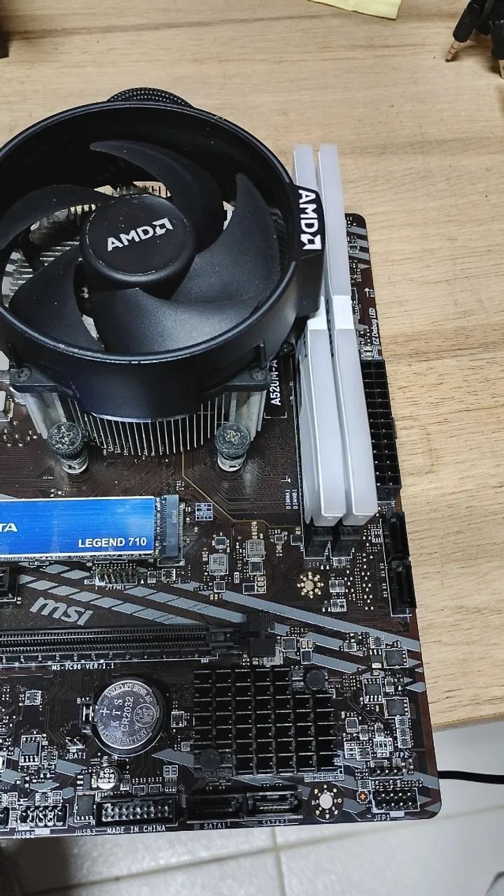 Placa Mãe MSI A520M-A + Ryzen 3 2200G - Foto 2