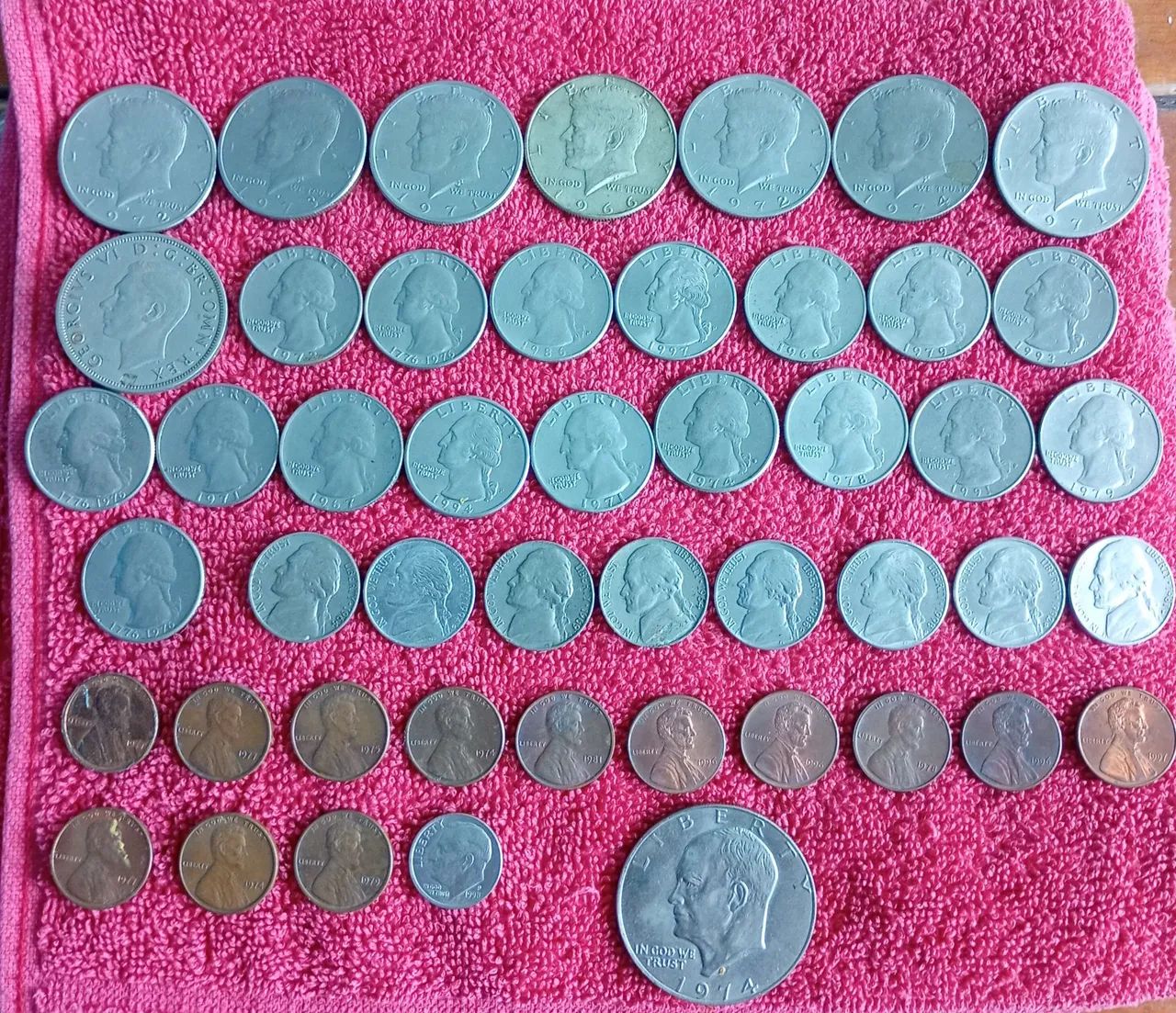 48 Moedas de Dólar, décadas de 60 e 70