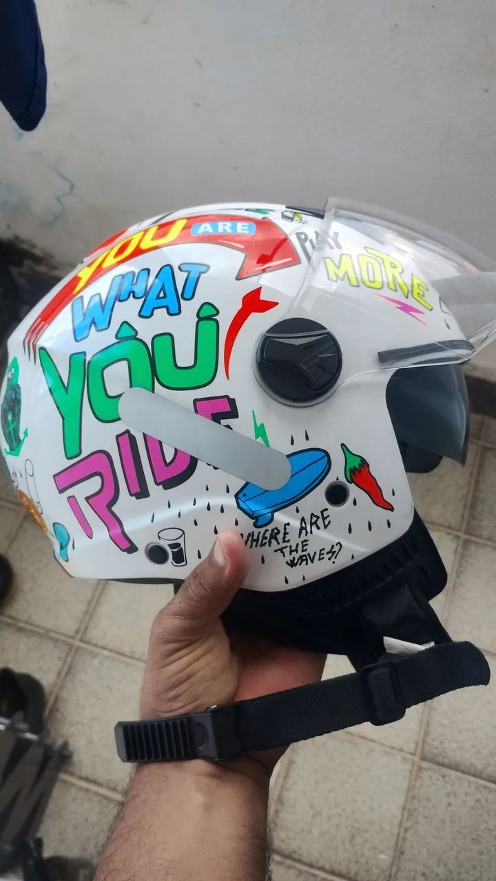Capacete aberto norisk c/interno