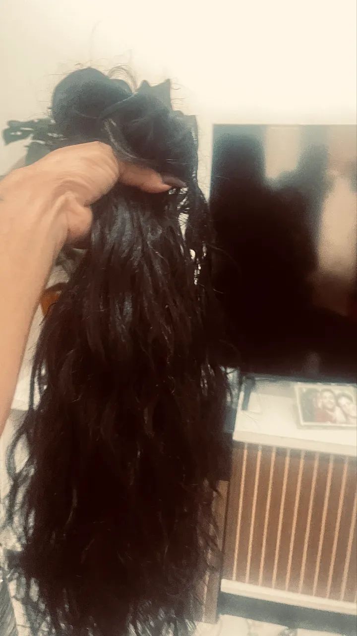 Cabelo humano  já tecido 