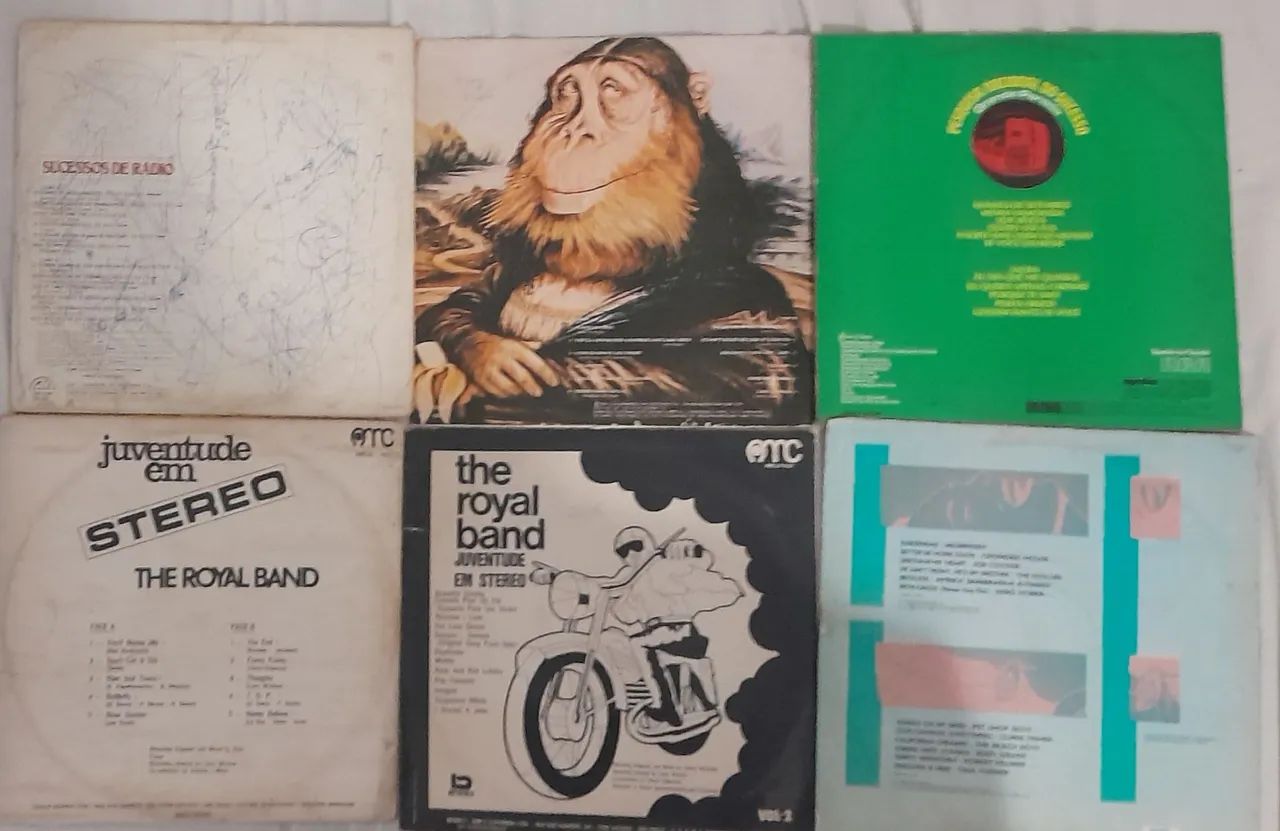 6 Discos Vinil Diversos Sucessos Difusora Rádio Pesquisa Sucesso Juventude em Sterei - Foto 2