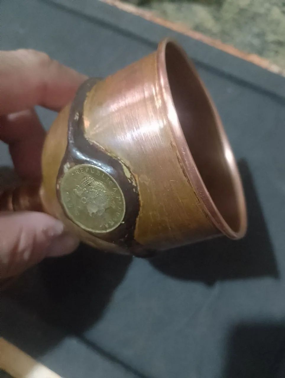 Cálice de cobre ( antiga) - Foto 3