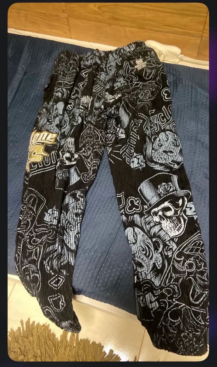 Calça Veludo Cyclone Mask Skull - Original & Limitado - Foto 5