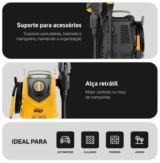 Lavadora de Alta Pressão WAP WL 1800 Nova Lacrada - Foto 5