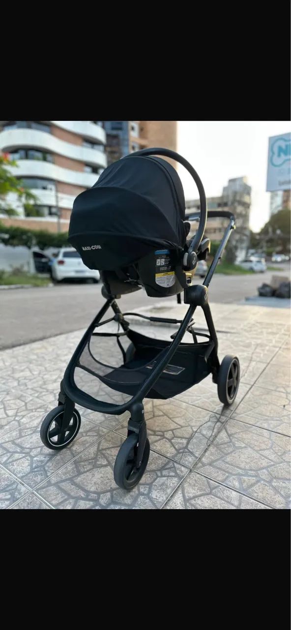 Carrinho + bebê conforto + moisés + isofix  - Foto 4