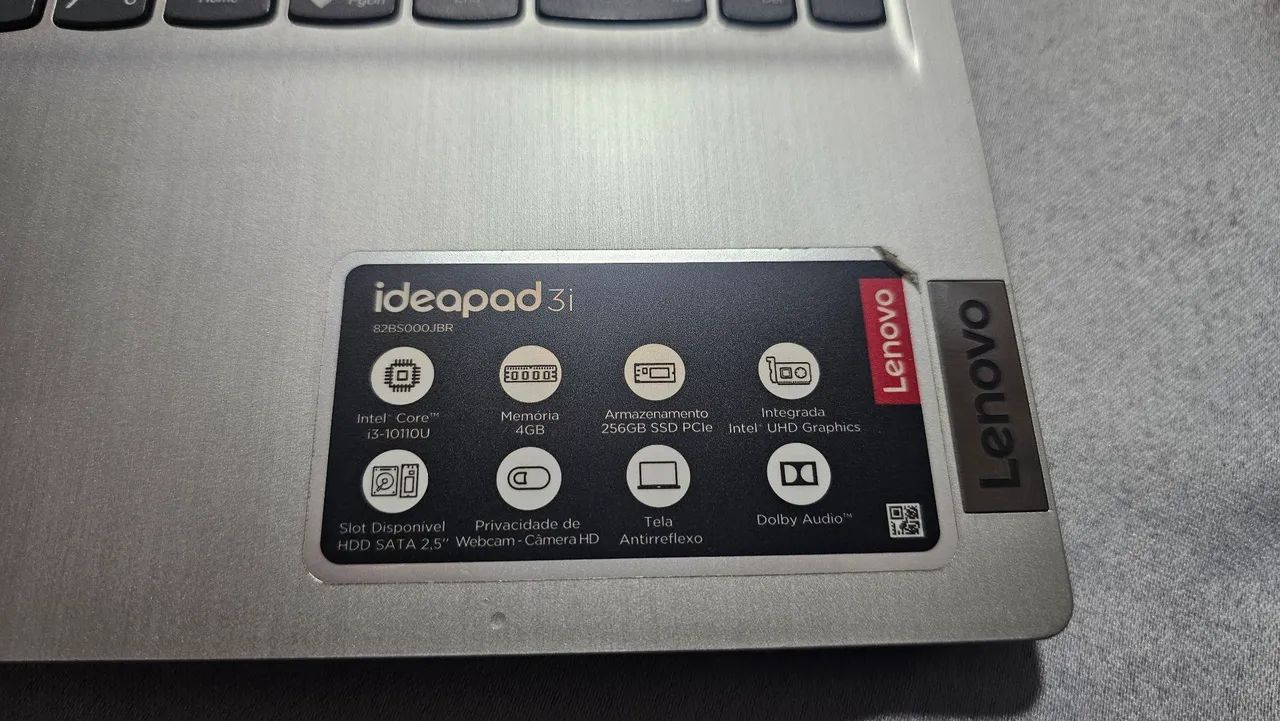 Notebook Lenovo IdeaPad 3i - Intel Core i3 | SSD 256GB - Foto 2