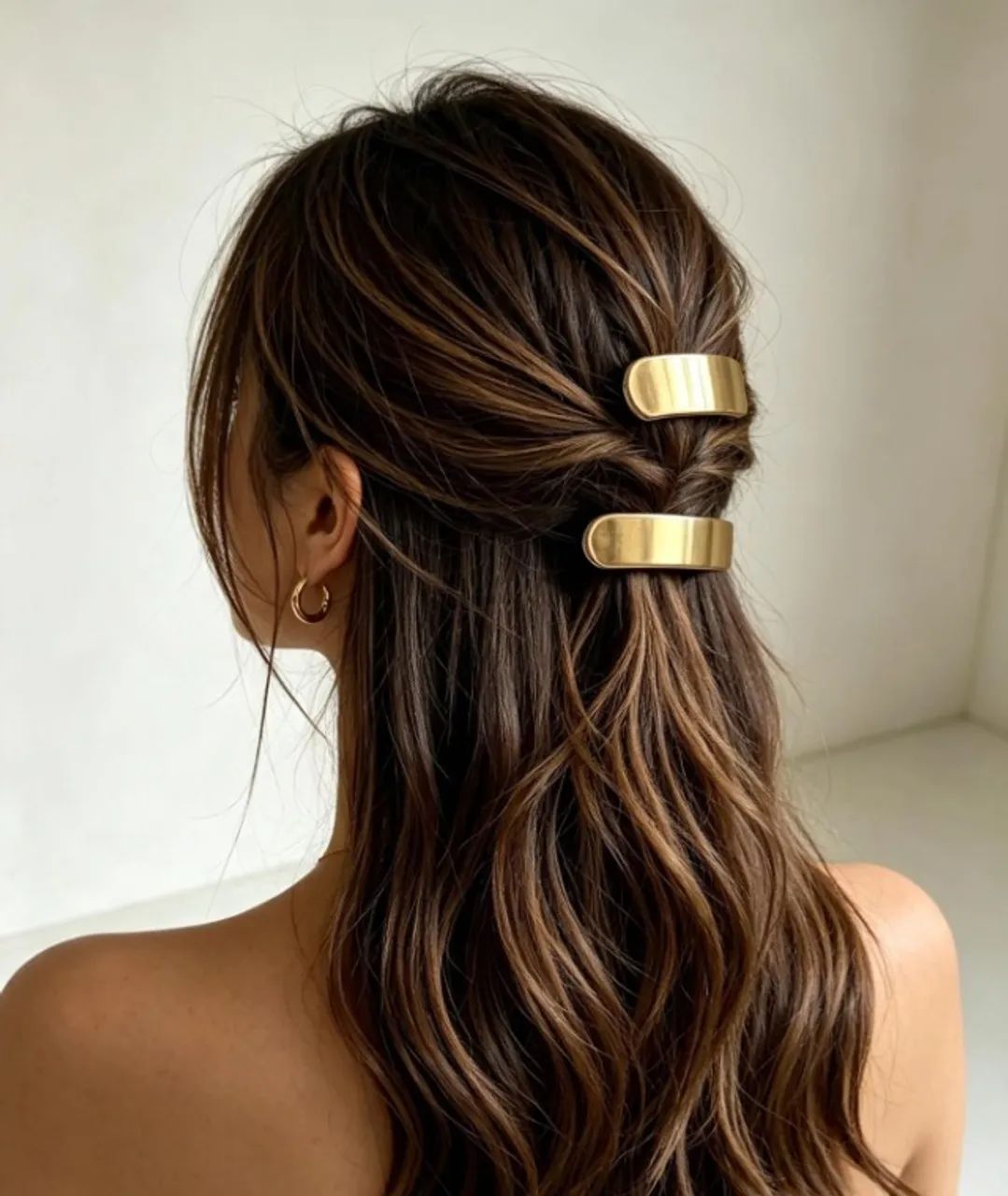 piranha dourada para cabelo kit 3 peças  - Foto 3