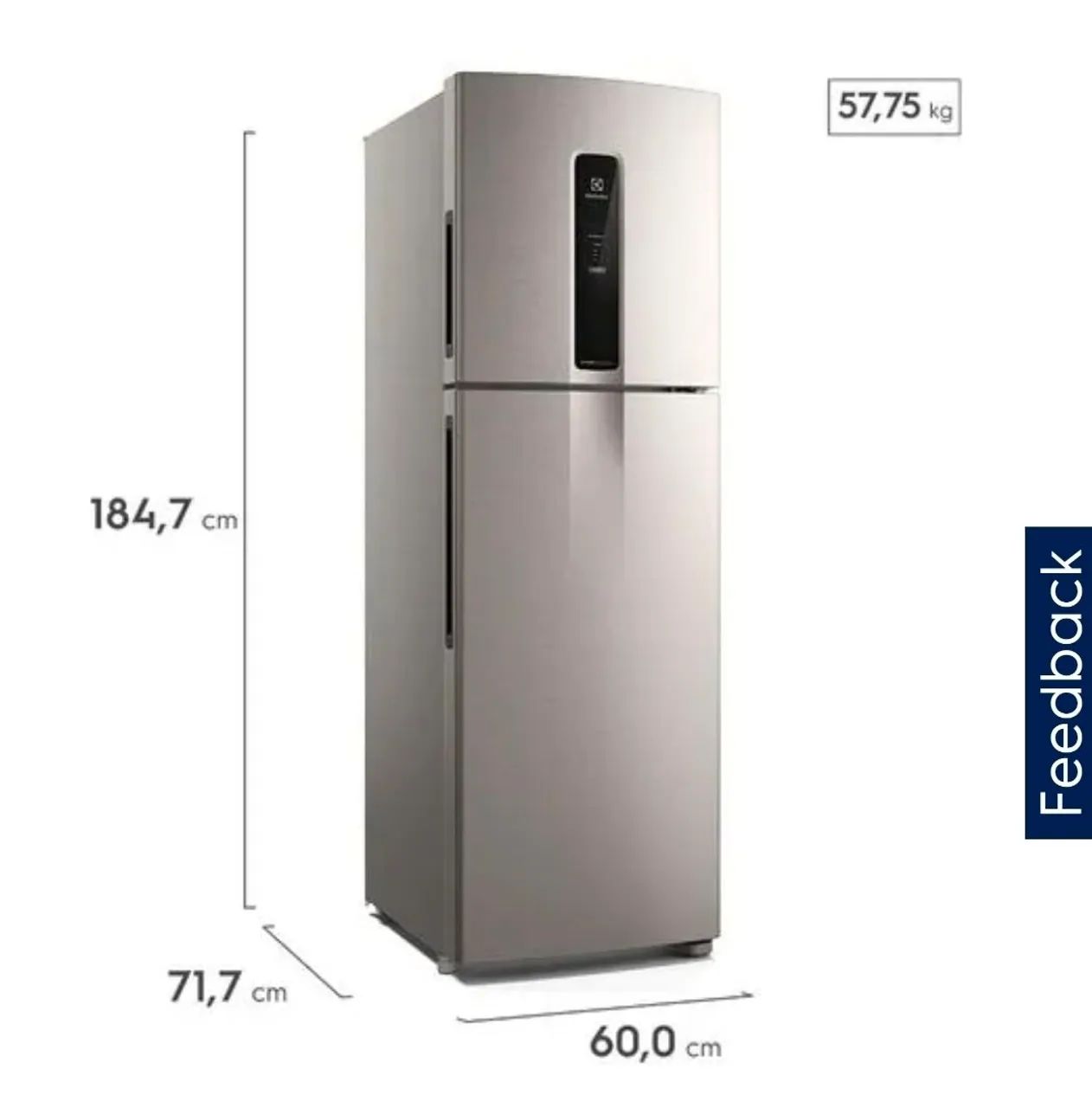Geladeira seminova Electrolux Frost Free Inverter 410L Efficient c/ AutoSense Inox (IF45S) - Foto 2