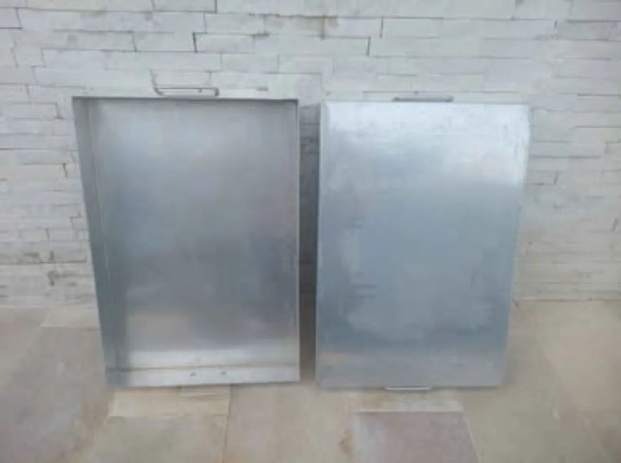 Forma de alumínio batido reforçado 55 X 38 X 0,70