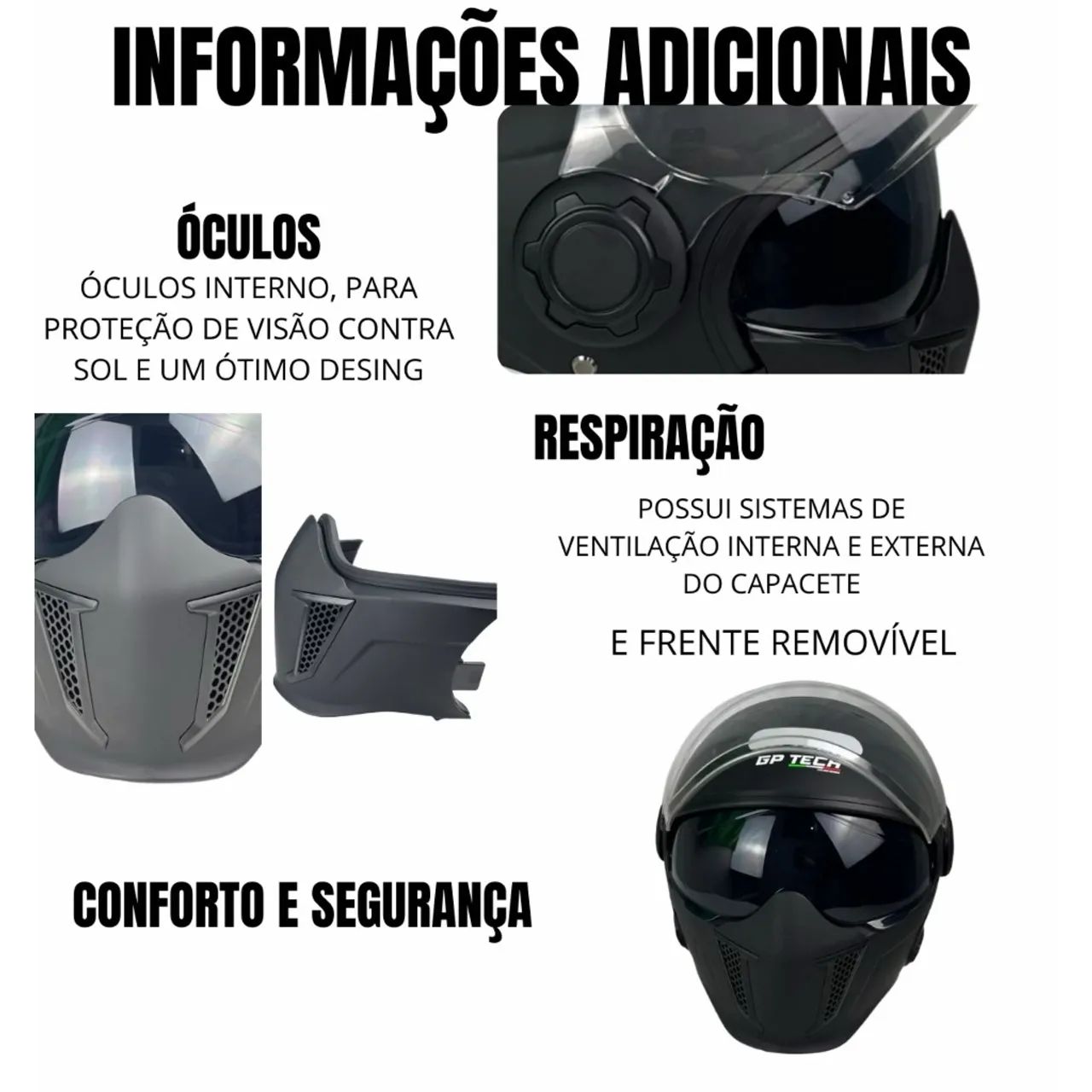 Capacete articulado  - Foto 3