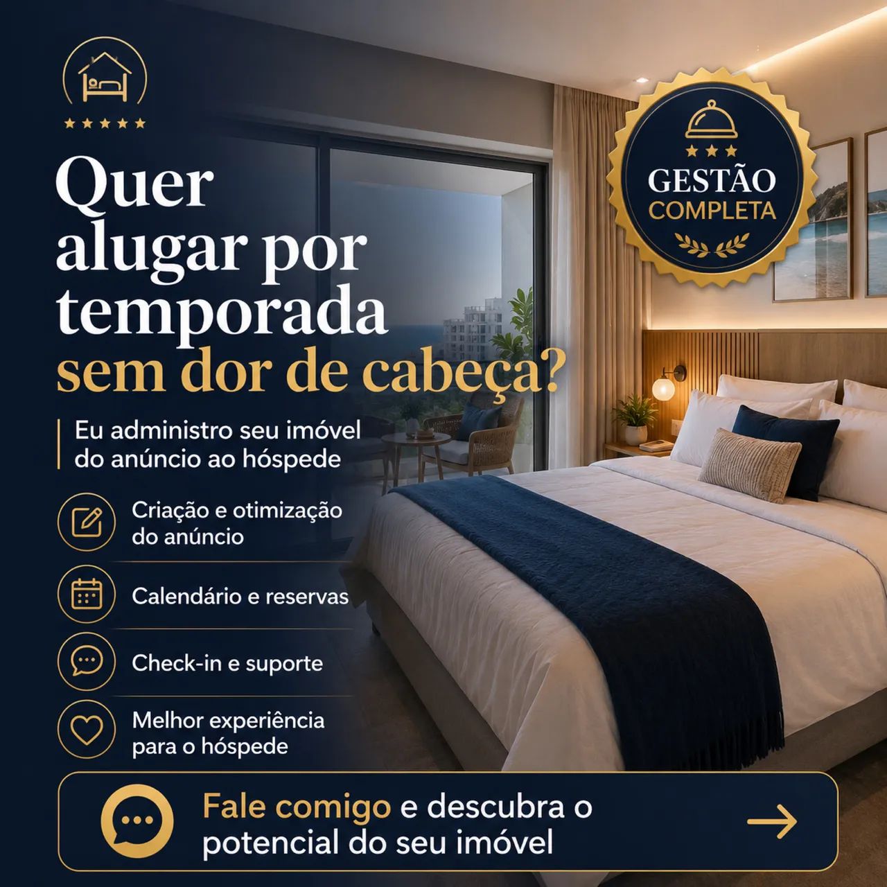 ? TEM IMÓVEL PARADO OU QUER ALUGAR PELO AIRBNB?