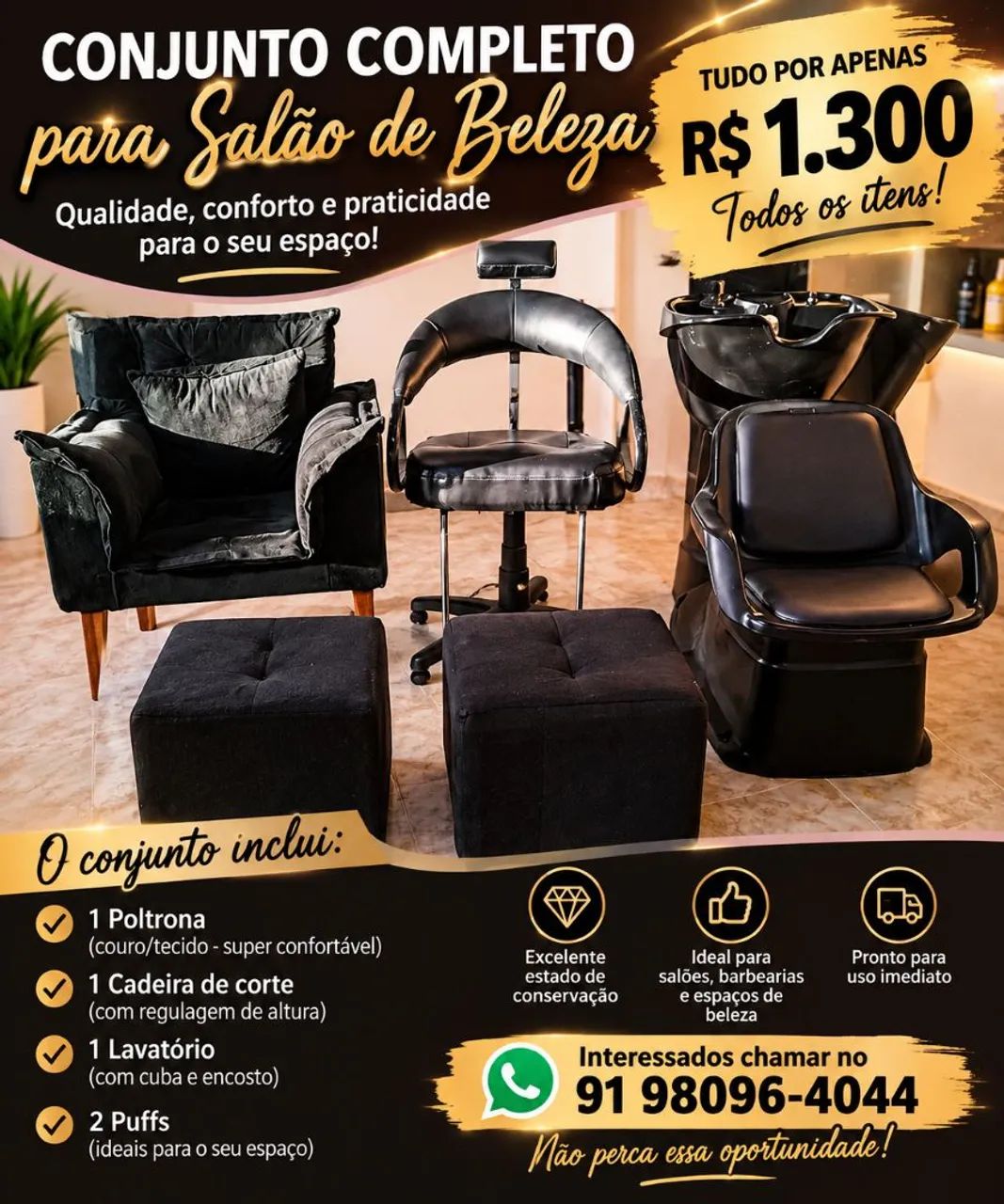 Móveis de salão de beleza 
