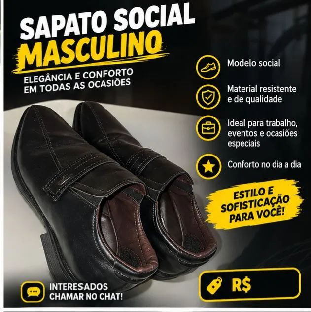 Sapato Social Masculino