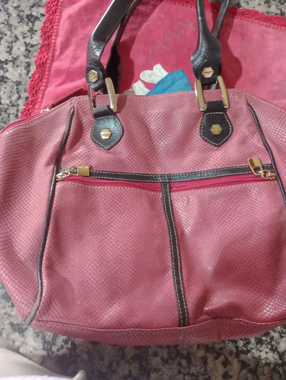  Bolsa em couro arzon,original