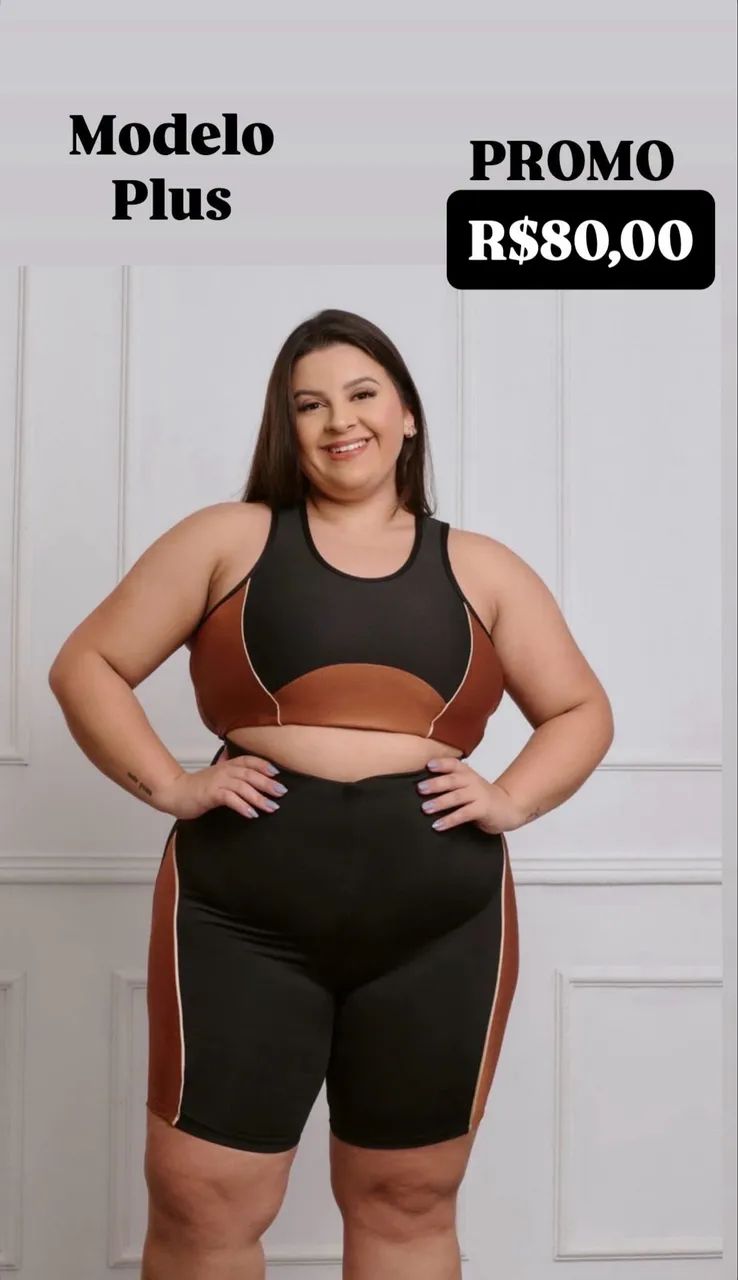 Roupa fitness plus