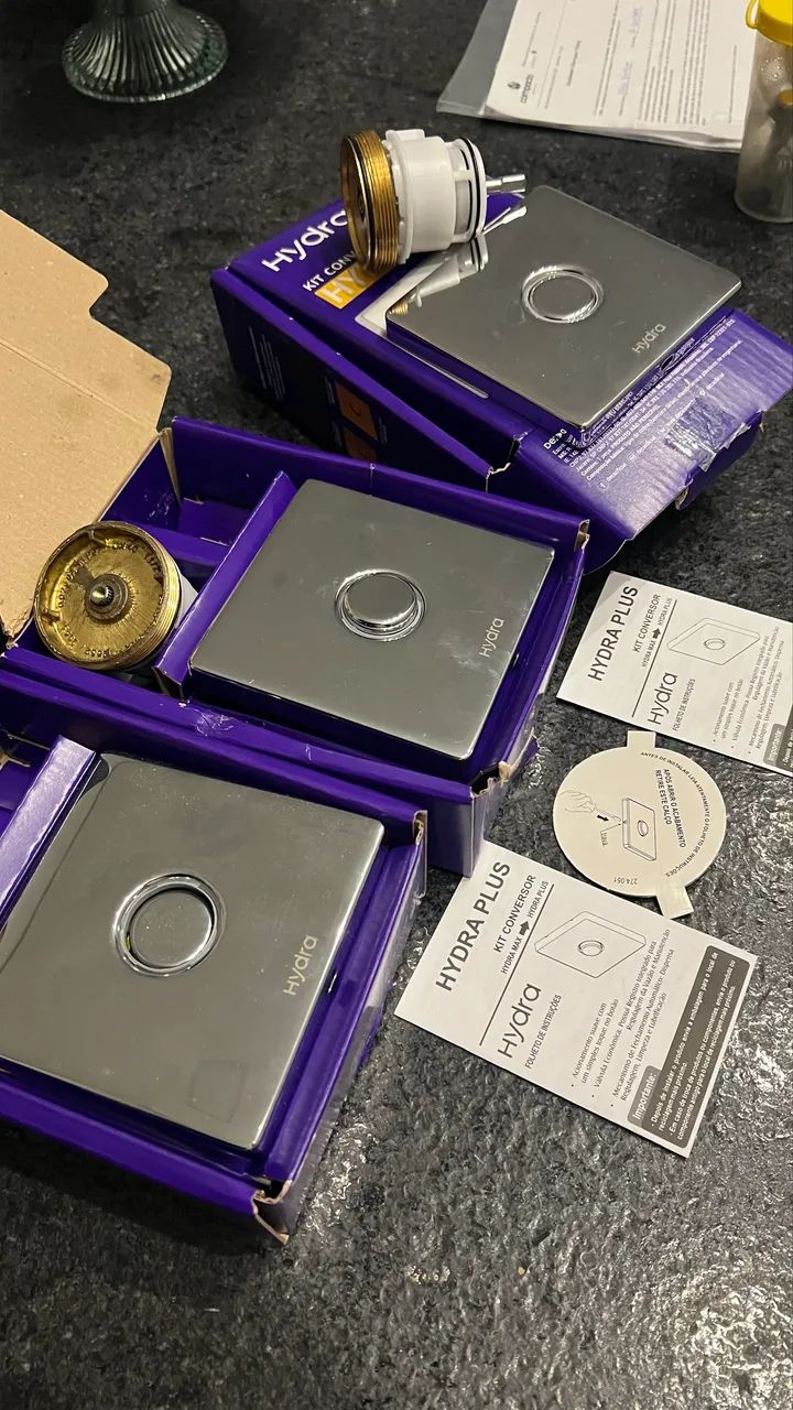Kit conversor Hydra Plus Hydra Max - Acabamento de descarga Deca 