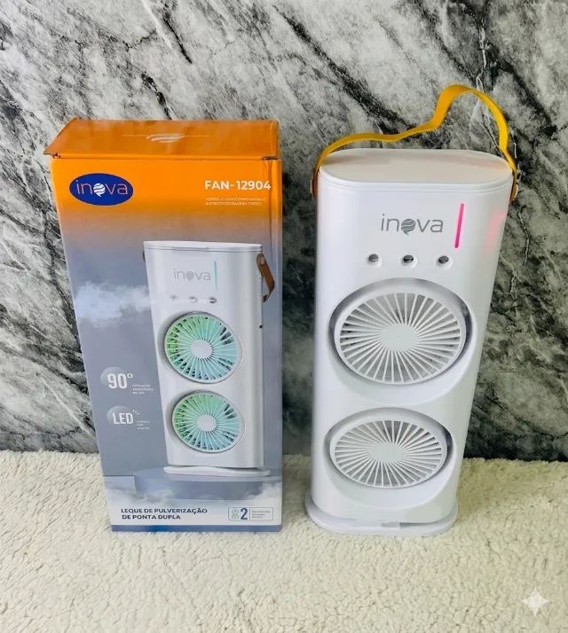 Ventilador de Mesa Inova FAN-12904 38cm 8 Pás e Controle Remoto