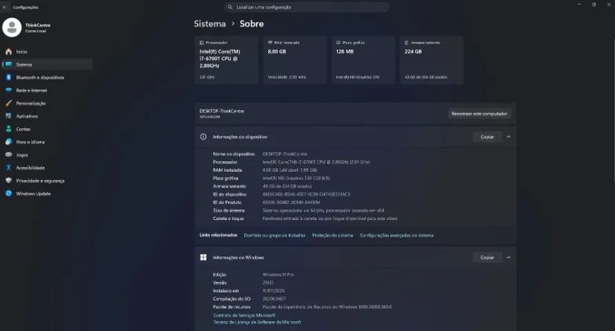 Lenovo M900 Desktop (ThinkCentre) - Foto 4