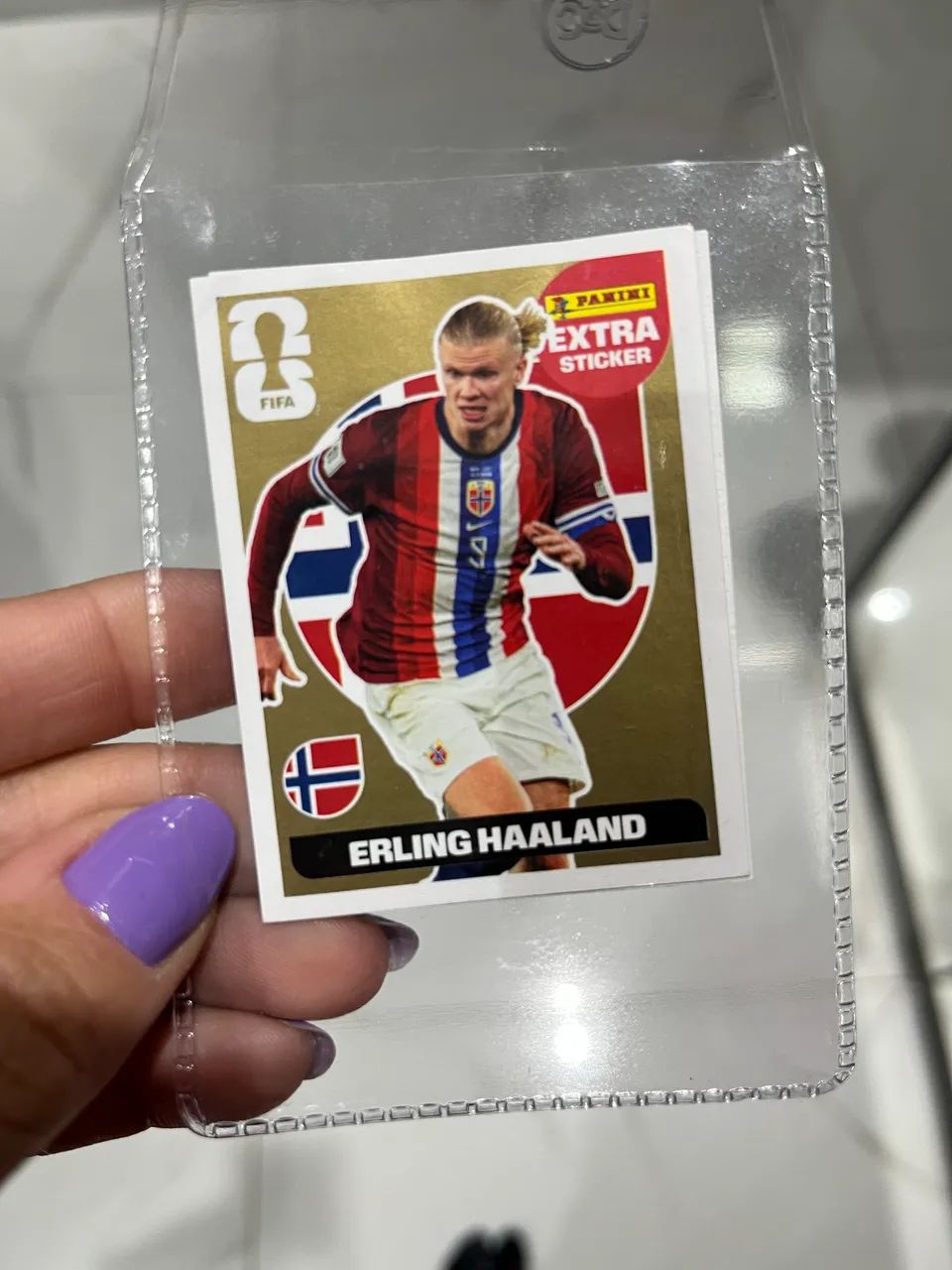 Figurinha Legend ouro Haaland ouro 