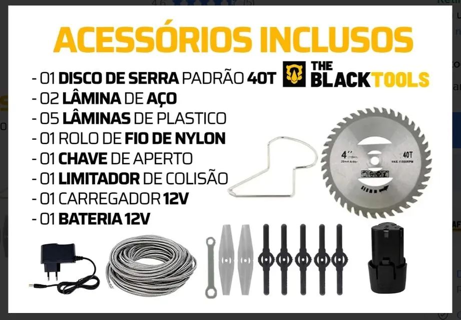 Roçadeira a bateria - Foto 5