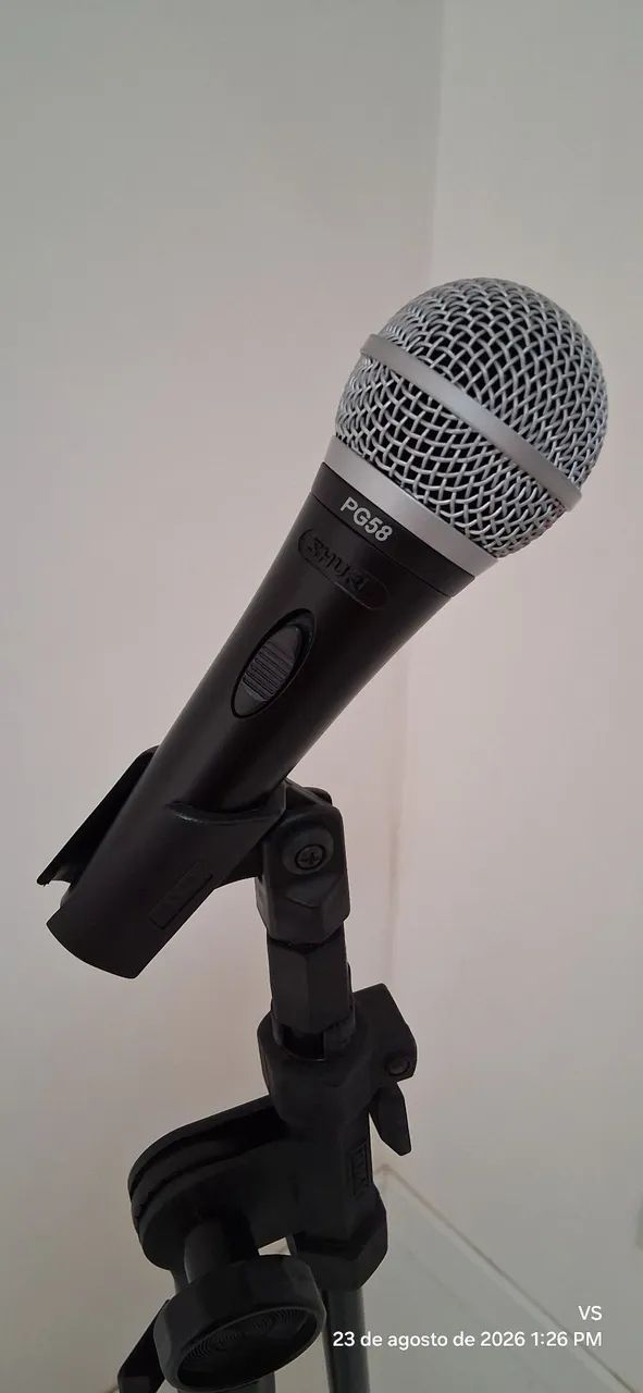 MICROFONE SHURE PG 58 Profissional 
