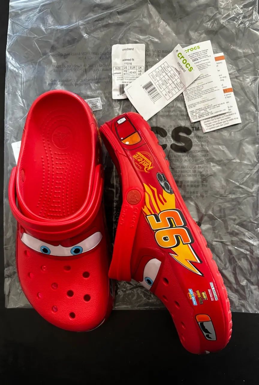 Crocs relâmpago mcqueen original 40/41 - Foto 3